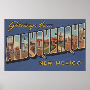 Póster Albuquerque, New mexico - grandes cenas da letra