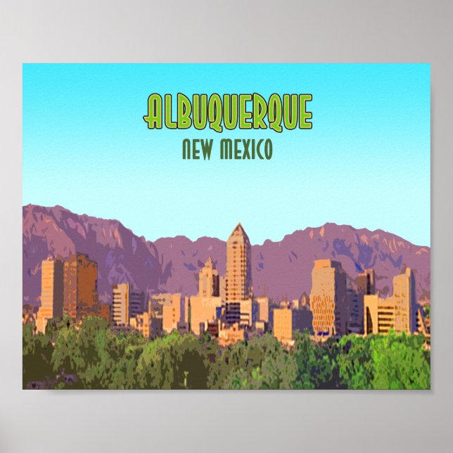 Poster Albuquerque New Mexico Vintage (Frente)