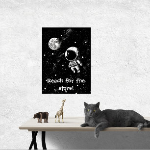 Poster Alcance Para O Espaço Das Estrelas