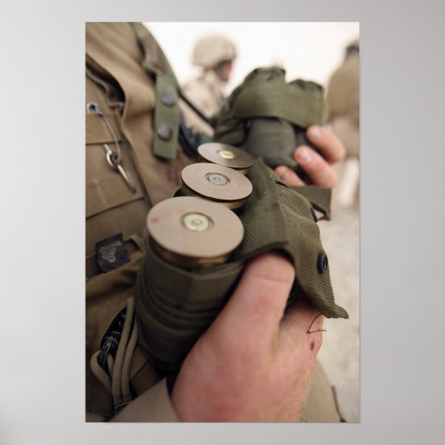 Poster Alças dos berços marinhos de granadas de 40 mm (Frente)