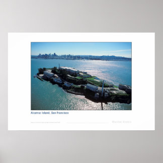 Póster Alcatraz com Cidade