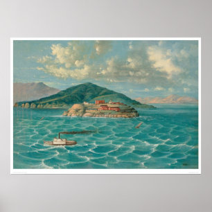 Póster Alcatraz em San Francisco Bay (1856A)