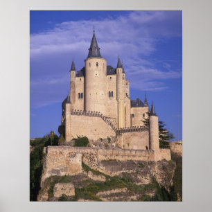 Póster Alcazar, Segóvia, Castela e Leão, Espanha, Unesco
