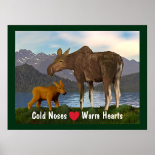 Poster Alce No Prado