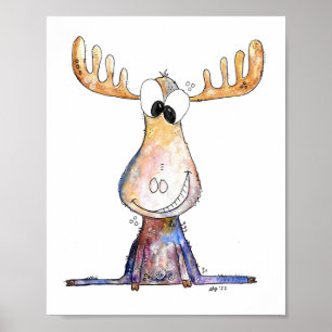 Poster Alce Whimsical