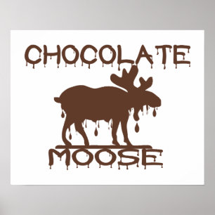 Póster Alces do chocolate