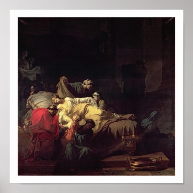 Póster Alcestis se sacrifica para salvar seu marido e a A (Frente)