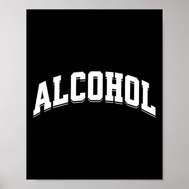 Poster Álcool Engraçado Bebendo Estética Refinada Cerveja (Frente)