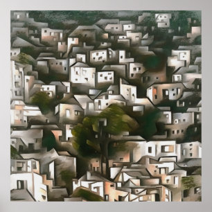 Poster Aldeia Abandonada Da Paisagem De Kayakoy Fethiye