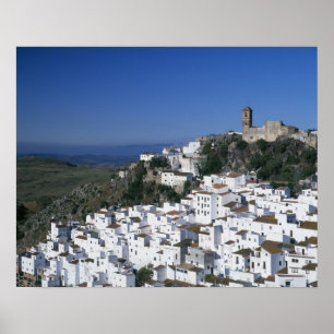 Poster Aldeia Branca de Casares, Andaluzia, Espanha 2