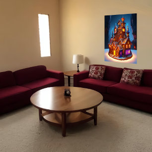 Poster Aldeia de Gingercake   Arte AI