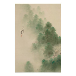 Póster Aldeia de Montanha após Tempestade - Yokoyama Taik
