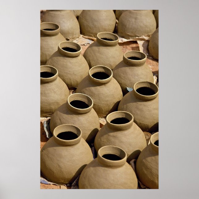 Poster Aldeia de Pottery, Região de Ashanti, Gana (Frente)