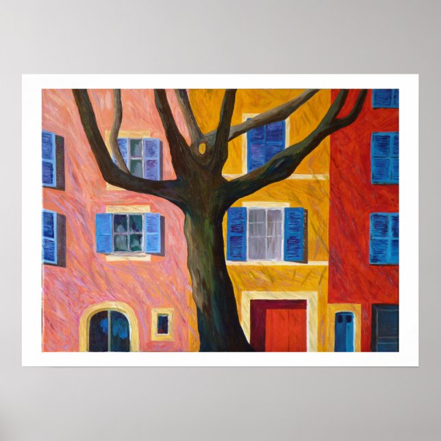 Póster aldeia de Provence (Frente)