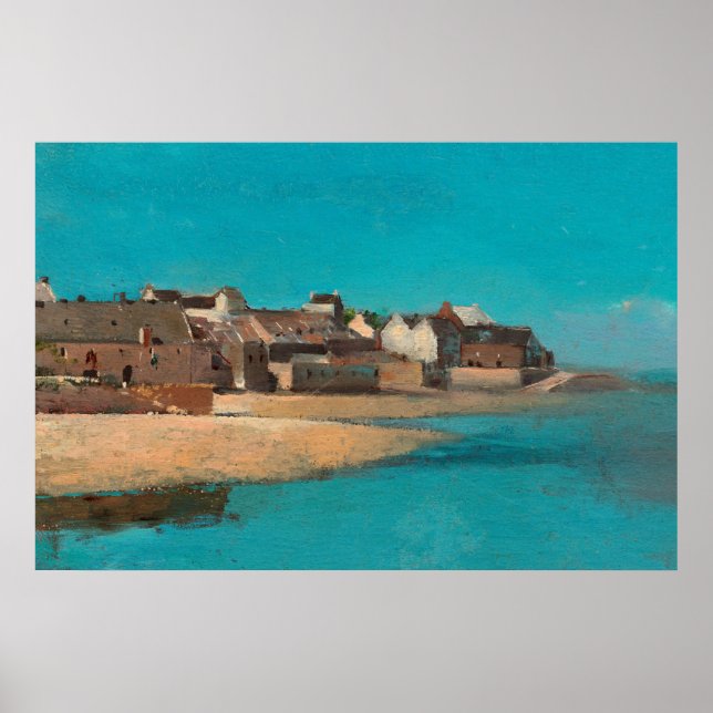 Poster Aldeia do Mar na Bretanha por Odilon Redon (Frente)
