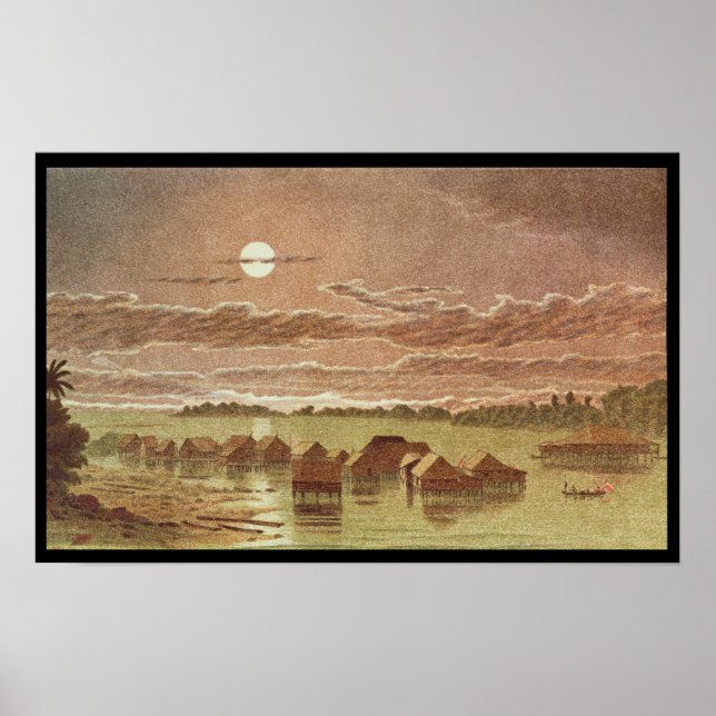 Póster Aldeia em Basilan, Filipinas (Frente)