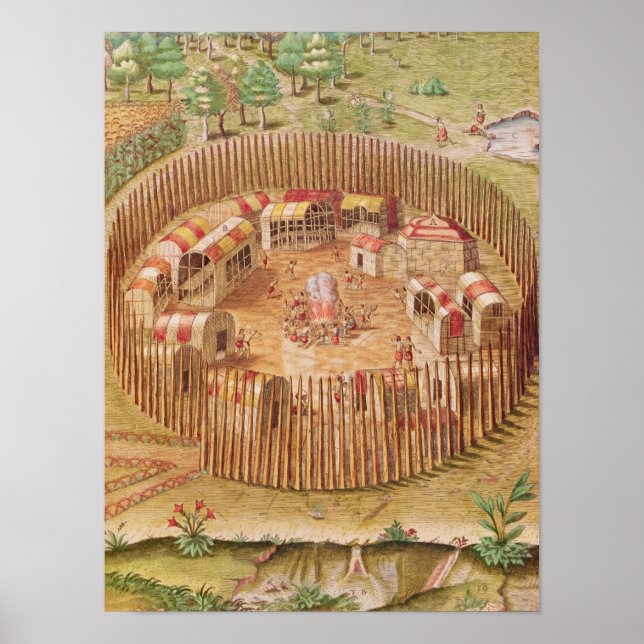 Póster Aldeia Indígena Fortificada, de Brevis (Frente)