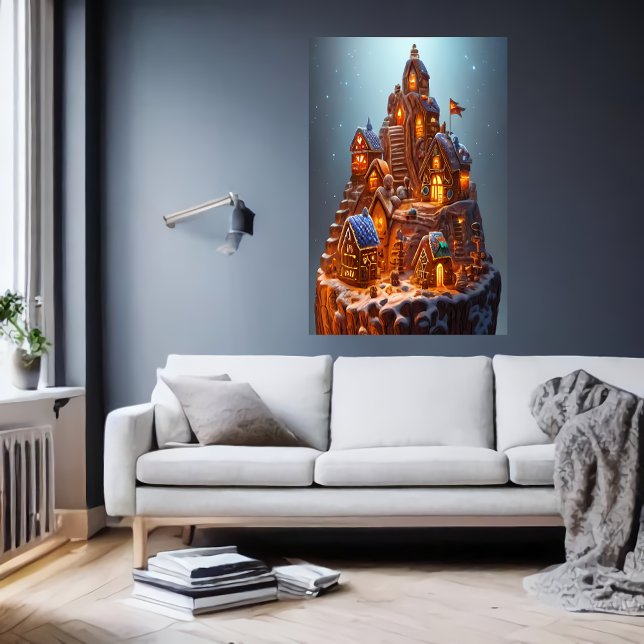 Poster aldeia legal Gingercake | Arte AI (Criador carregado)