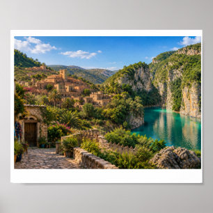 Poster Aldeia Mediterrânea e Arte Prin do Rio Turquesa