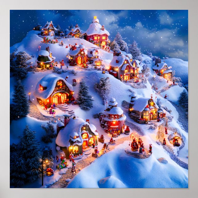 Poster Aldeia Natalina Caprichosa Colinas Nevadas (Frente)