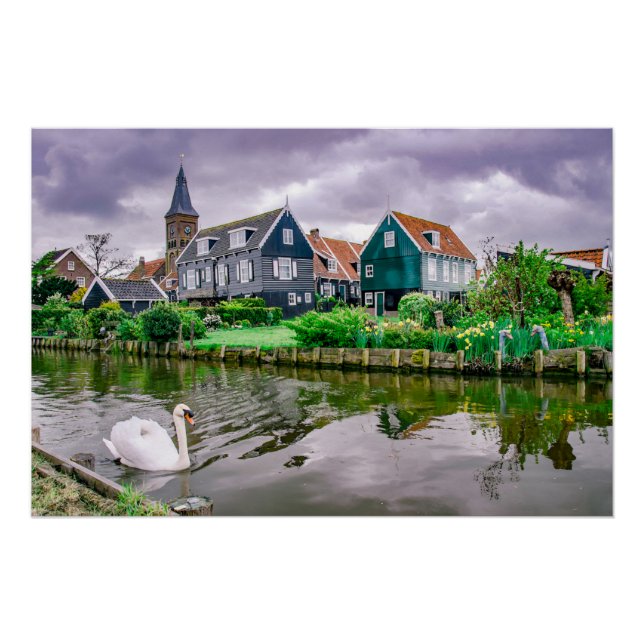 Póster Aldeia Neerlandesa Marken (Frente)