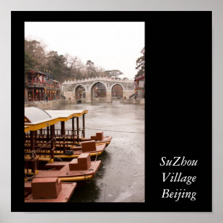 Póster Aldeia SuZhou Pequim