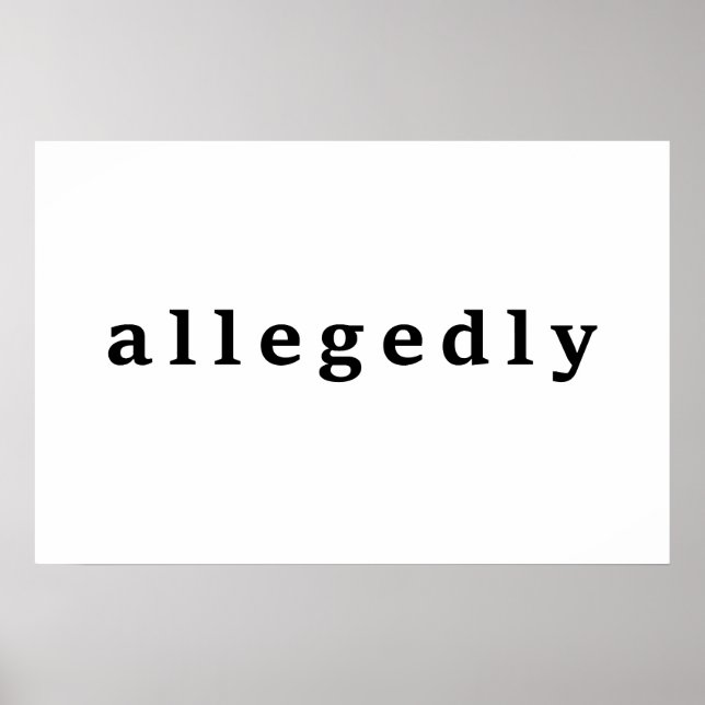 Poster alegadamente (Frente)