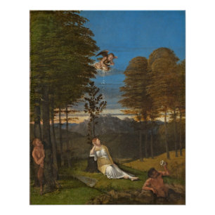 Póster Alegoria da castidade, C. 1505 (óleo no painel)