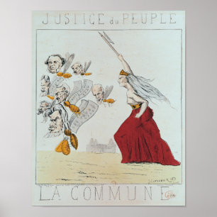 Póster Alegoria da comuna, 1871