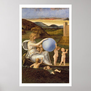 Póster Alegoria da fortuna em mudança, ou melancolia