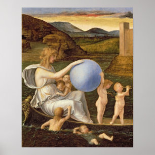 Póster Alegoria da Fortuna Mutável, ou Melancolia (óleo s