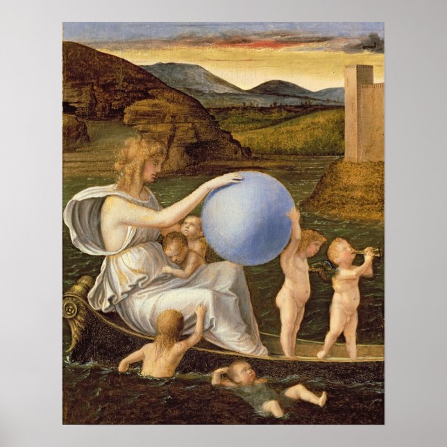 Póster Alegoria da Fortuna Mutável, ou Melancolia (óleo s (Frente)