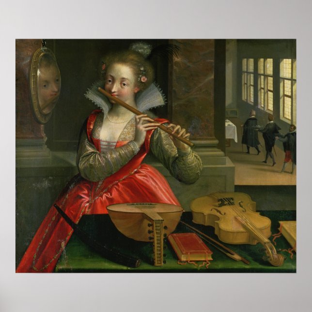 Póster Alegoria da Música, c.1600 (Frente)