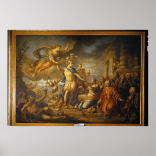 Póster Alegoria da paz do AIX-la-Chapelle, 1761