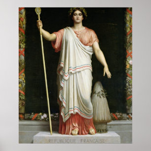 Póster Alegoria da república, 1848