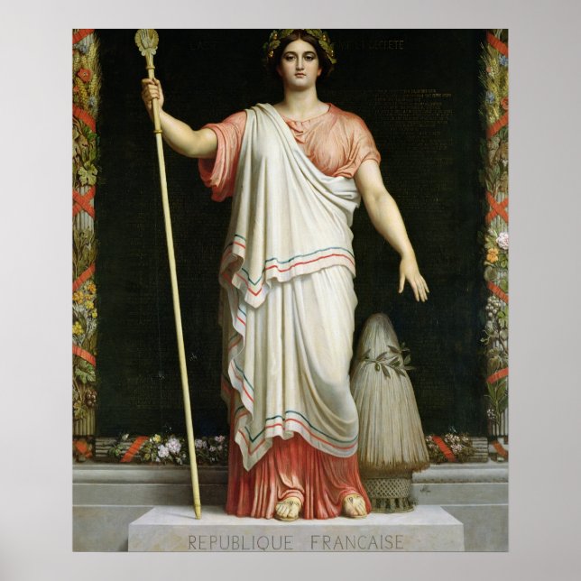 Póster Alegoria da República, 1848 (Frente)