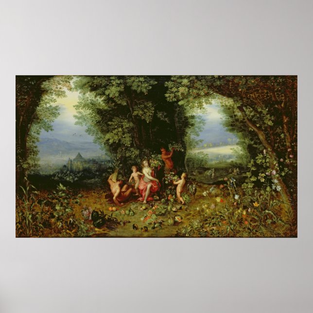 Póster Alegoria da Terra (Frente)