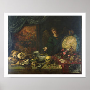 Poster Alegoria da vaidade, 1650-60 (óleo em canvas)