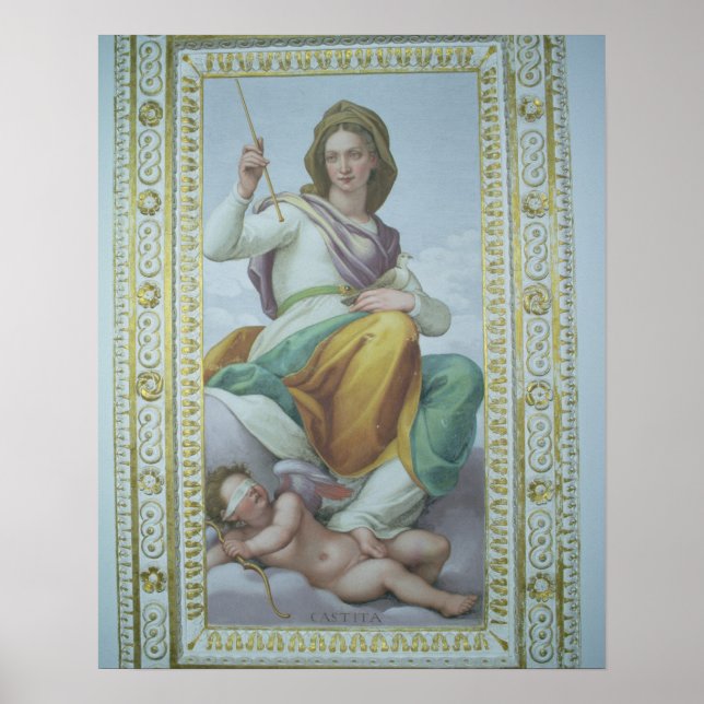 Póster Alegoria de castidade (fresco) (Frente)