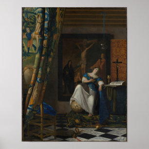 Poster Alegoria de fé católica — Vermeer