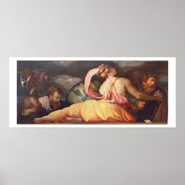 Póster Alegoria de Geografia (Frente)