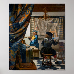 Poster Alegoria de pintura   Johannes Vermeer  