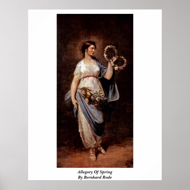 Póster Alegoria De Primavera Por Bernhard Rode (Frente)