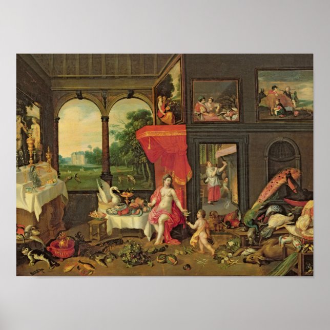 Poster Alegoria de sabor (Frente)