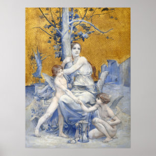 Poster Alegoria de tempo (1896)