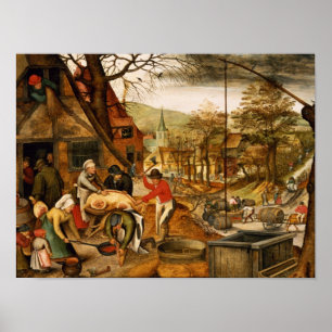 Póster Alegoria do outono