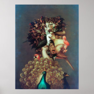 Poster Alegoria Vintage do Ar por Giuseppe Arcimboldo