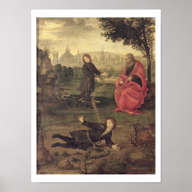 Póster Alegory, c.1485-90 (óleo no painel) (Frente)