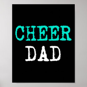Poster Alegre Pai Cheerleader Papai Do Cheer Daug