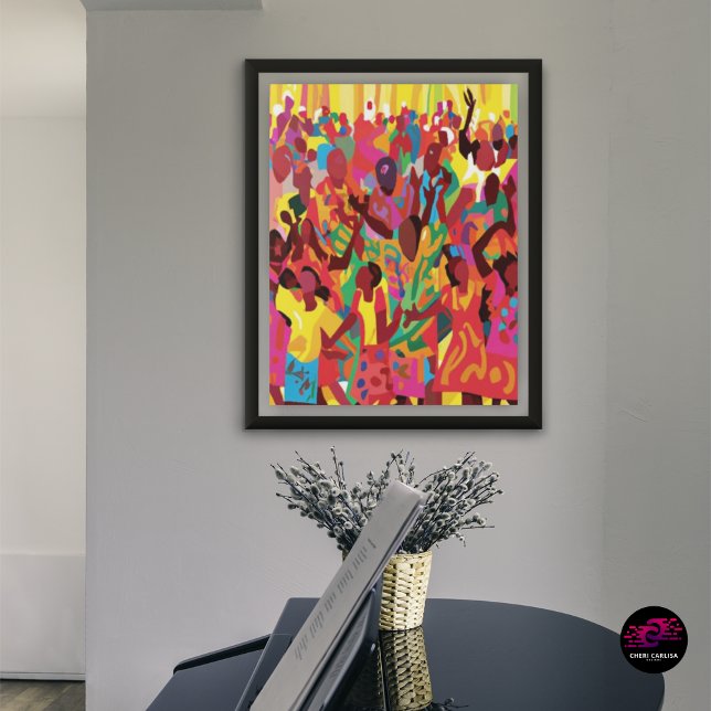 Poster Alegrem-se e sintam o Espírito Santo (When the music hits and the whole room moves—yeah, that’s this on your wall)